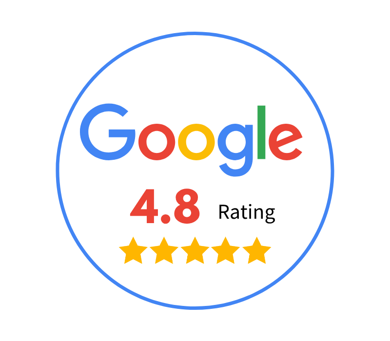 Harbour Town Doctors Google reviews badge showing 400+ reviews and 4.8 star rating